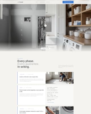 Pressed - Precision Laundry Landing Page Template