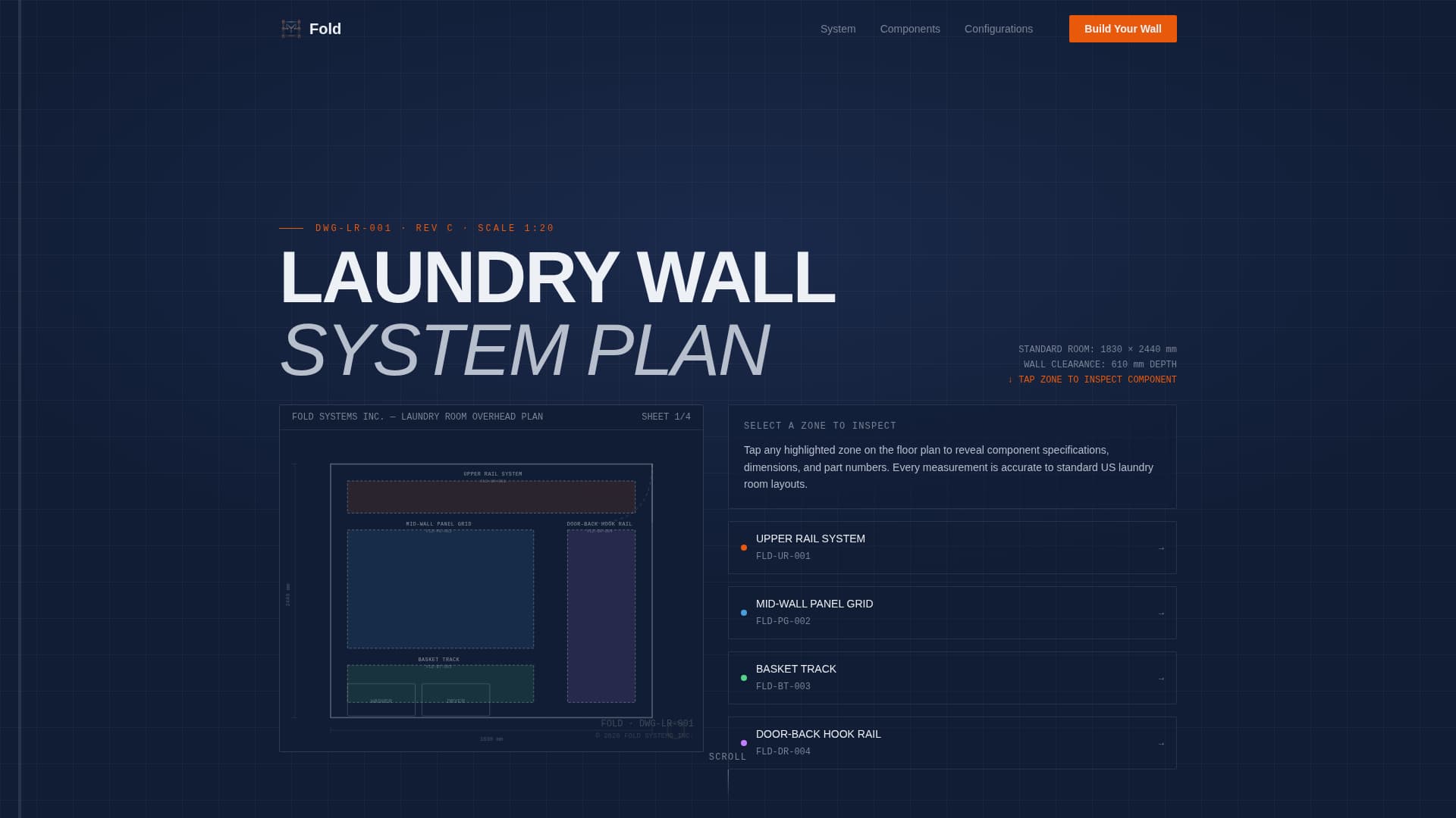Fold - Industrial Laundryroom Landing Page Template