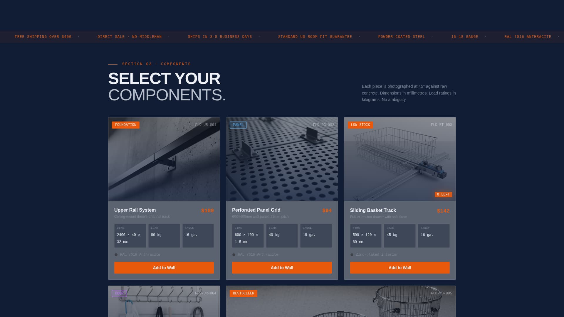 Fold - Industrial Laundryroom Landing Page Template