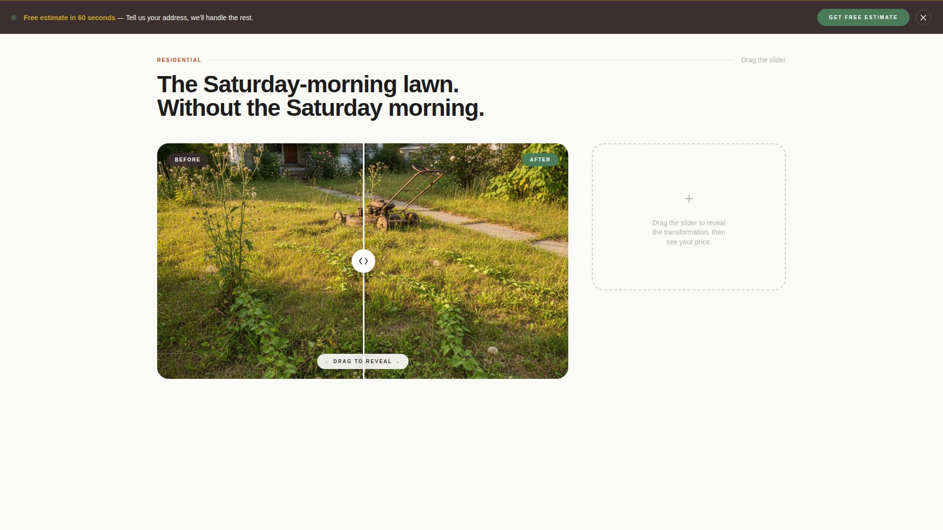 Verdant — Expert Lawn Care Landing Page Template