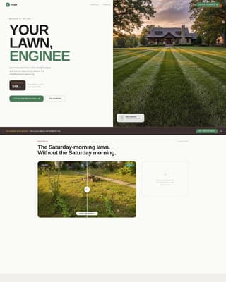 Verdant — Expert Lawn Care Landing Page Template