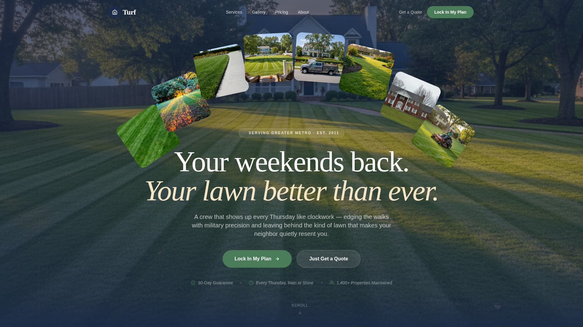 Landscaping & Gardening Booking Website Template