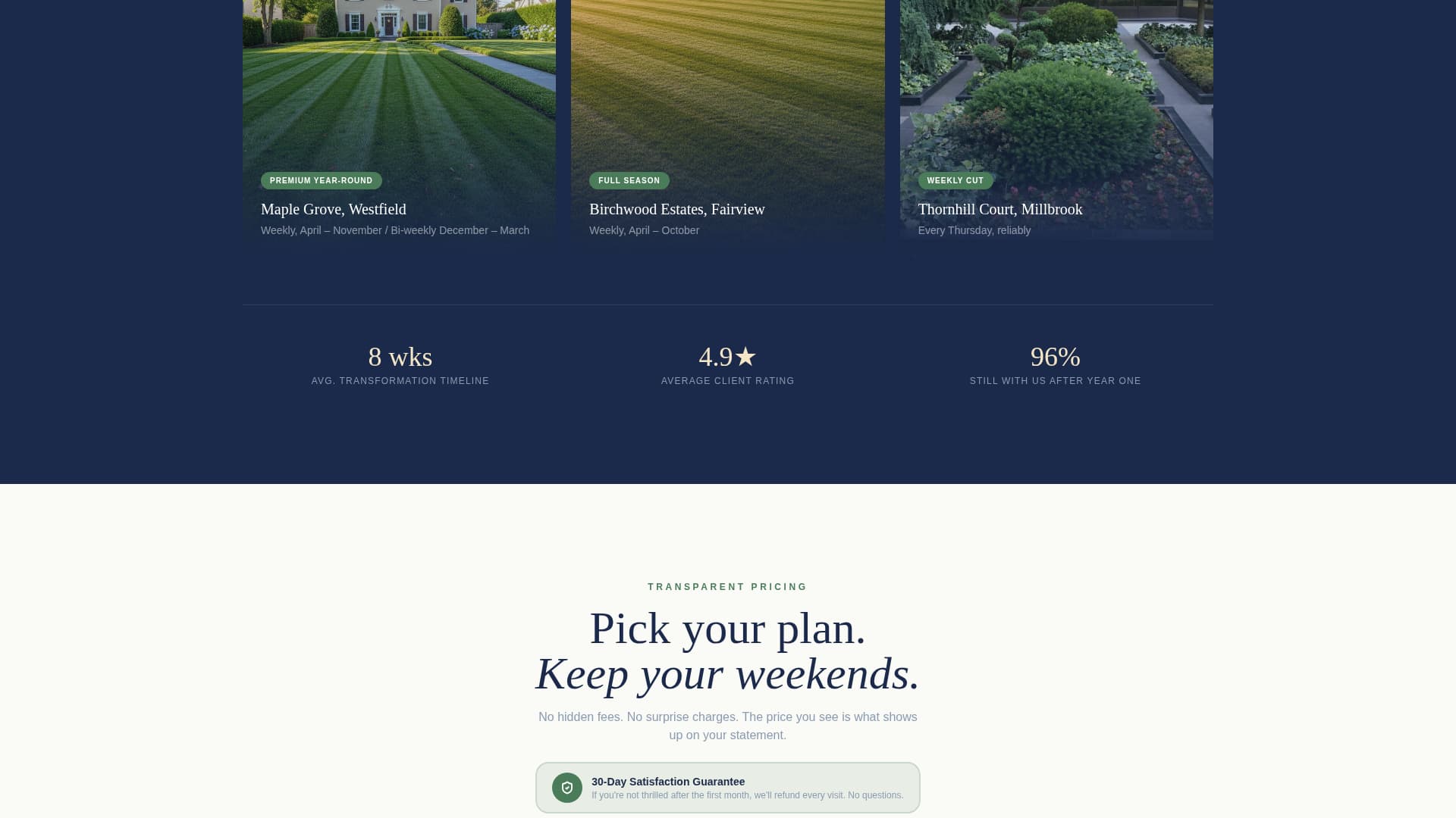 Landscaping & Gardening Booking Website Template