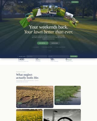 Landscaping & Gardening Booking Website Template