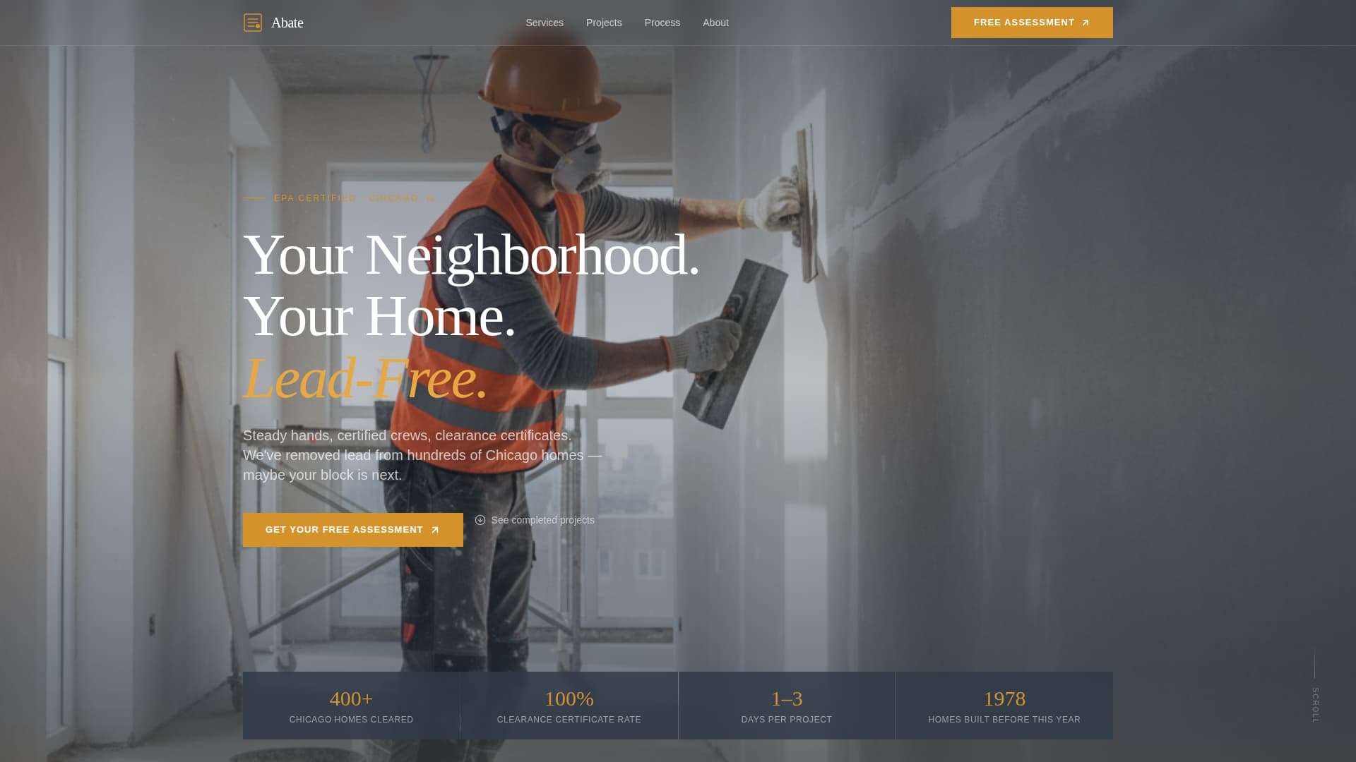 Abate - Trusted Leadabatement Landing Page Template