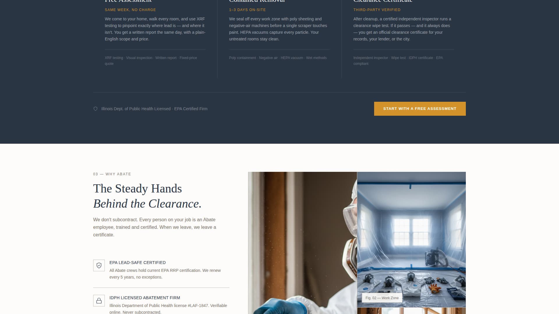 Abate - Trusted Leadabatement Landing Page Template
