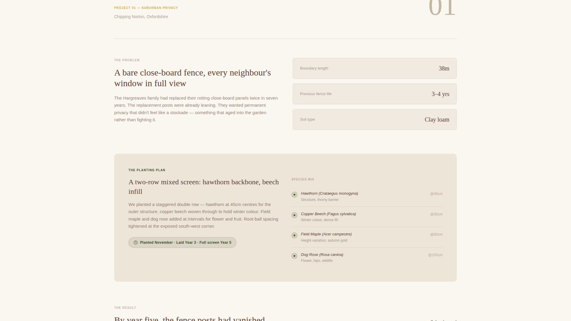 Hedgerow - Pastoral Livingfence Landing Page Template