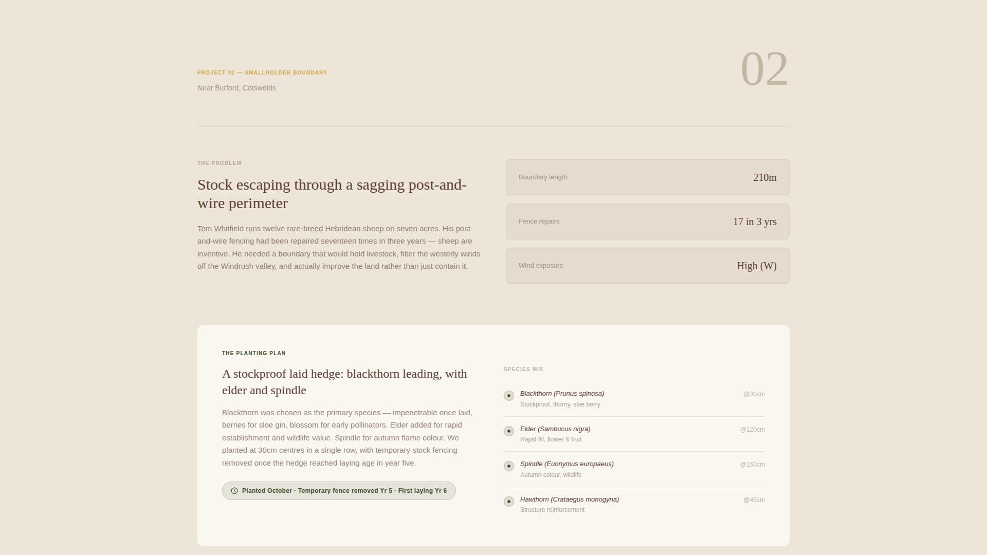 Hedgerow - Pastoral Livingfence Landing Page Template