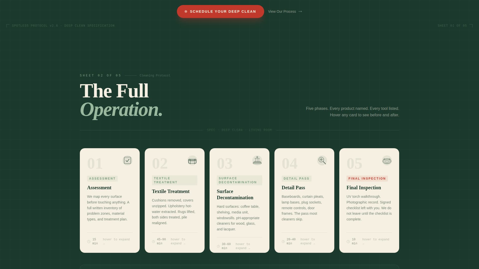 Gleaming — Trustworthy Sanitization Landing Page Template