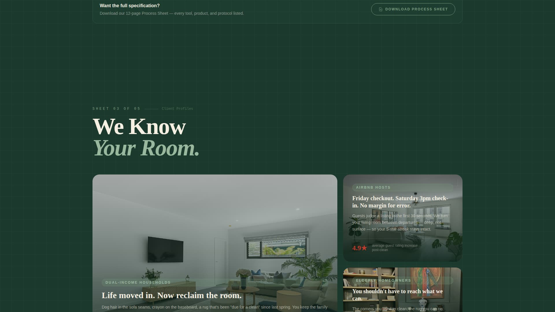 Gleaming — Trustworthy Sanitization Landing Page Template