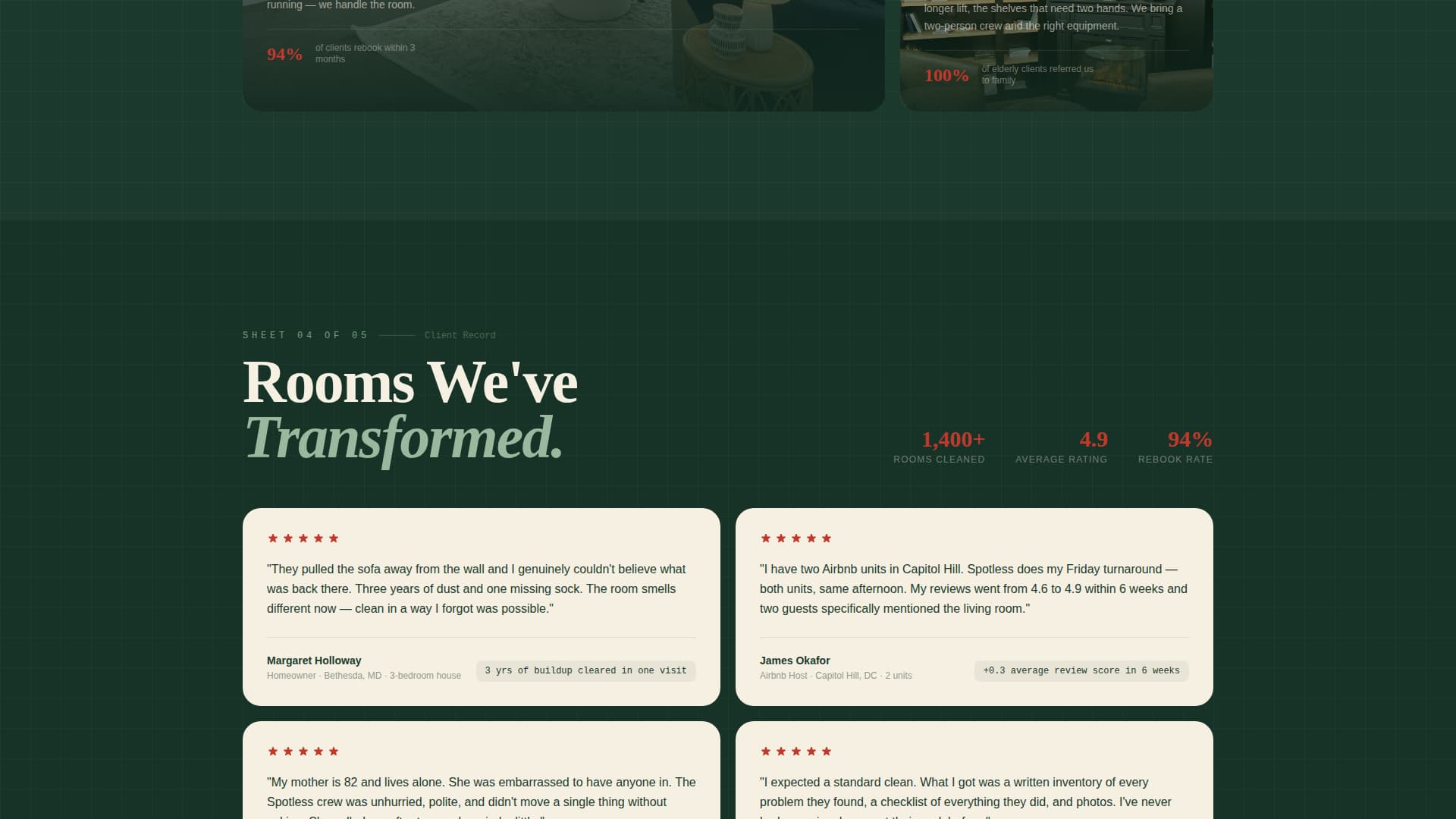 Gleaming — Trustworthy Sanitization Landing Page Template