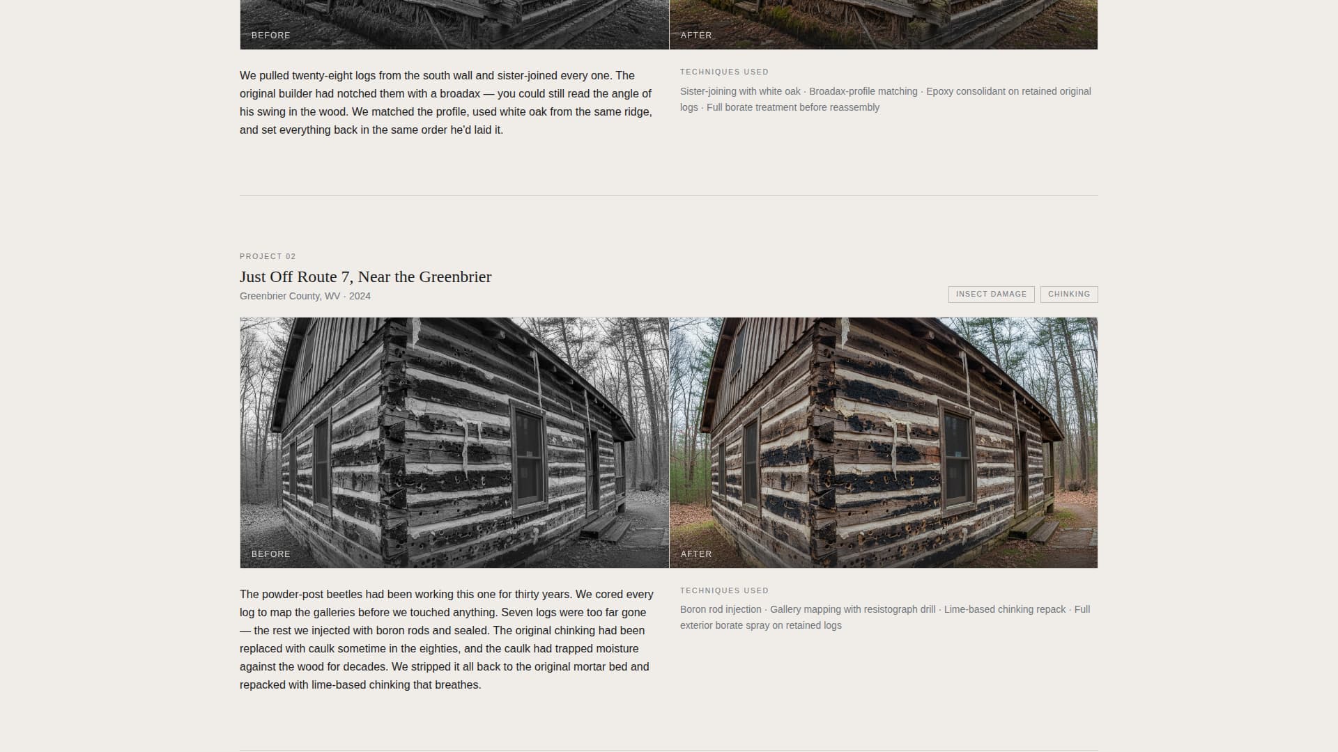 Hewn - Reliable Cabinrestoration Landing Page Template