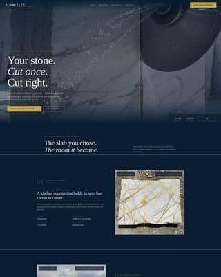 Slab - Precision Fabricator Landing Page Template