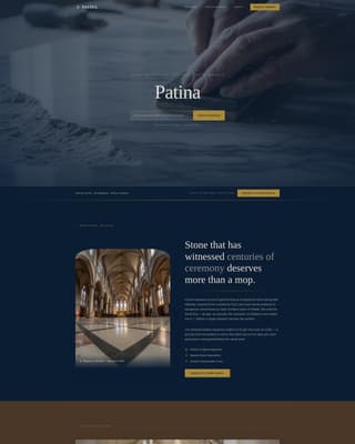 Patina - Trusted Marblerestoration Landing Page Template