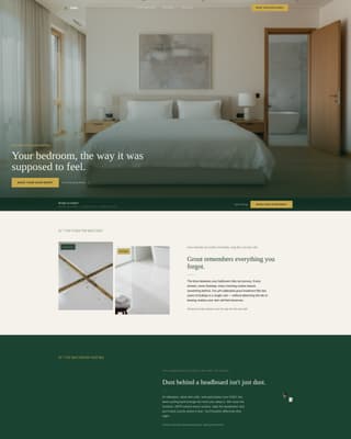 Master Suite Renovation Advanced Booking Website Template