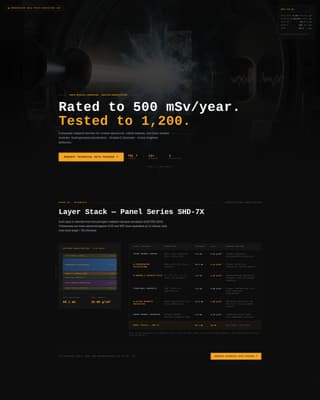 Shield - Precision Radiationshielding Landing Page Template