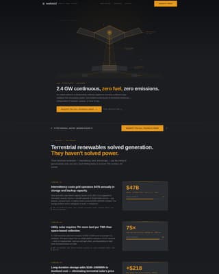 Harvest - Industrial Spacesolar Landing Page Template