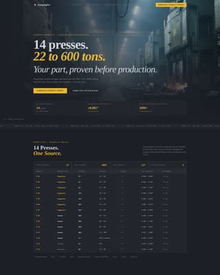 Stampingpro - Precision Stamping Landing Page Template