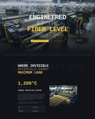 Weave - Precision Technicaltextiles Landing Page Template