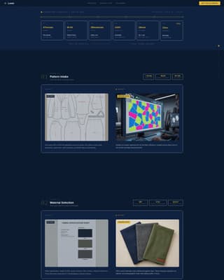 Loom - Precision Textile Landing Page Template