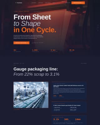 Formtech - Precision Thermoforming Landing Page Template
