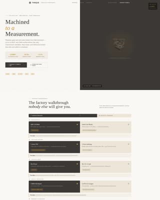 Torque - Precision Transmission Landing Page Template