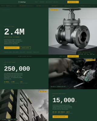 Valveforge - Precision Industrial Landing Page Template