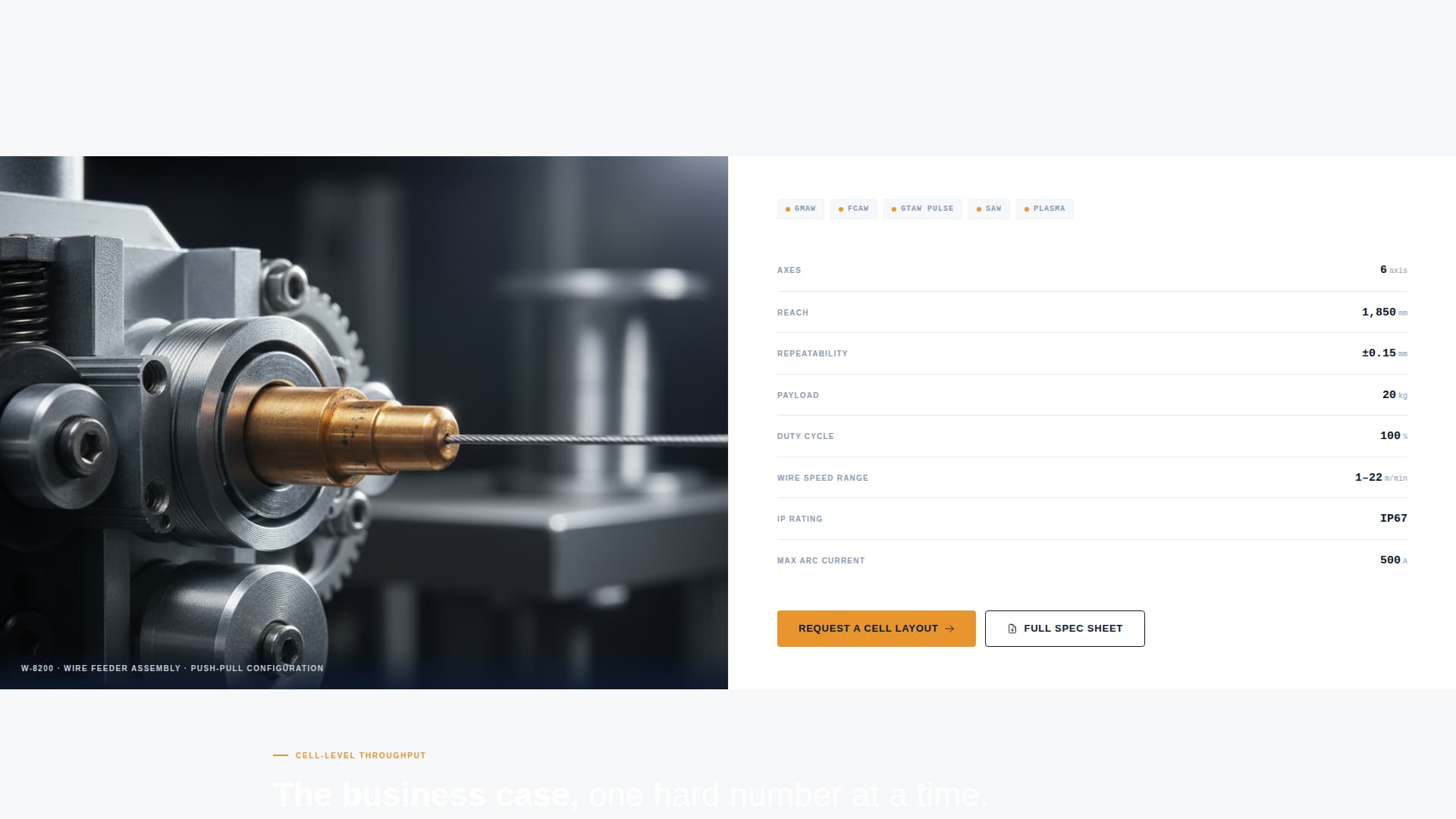 Weld - Precision Robotics Landing Page Template