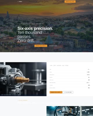 Weld - Precision Robotics Landing Page Template