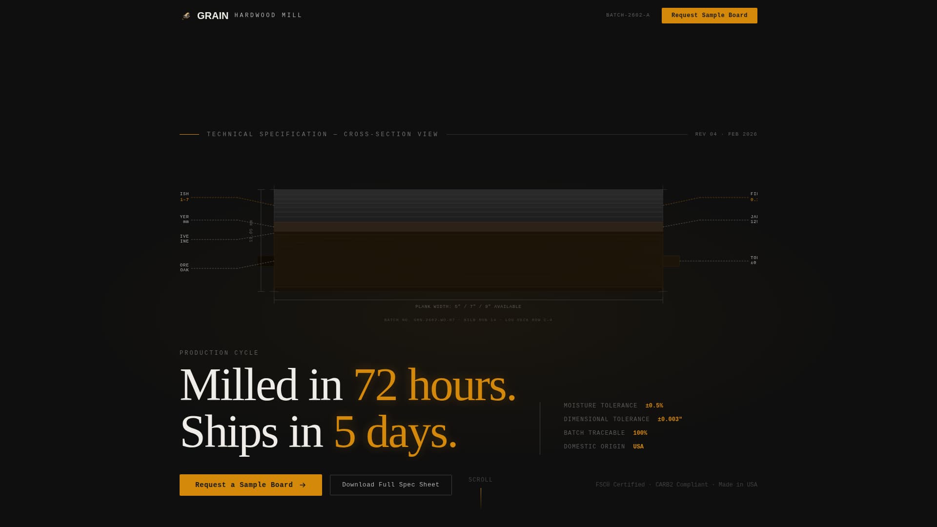 Grain - Industrial Flooring Landing Page Template