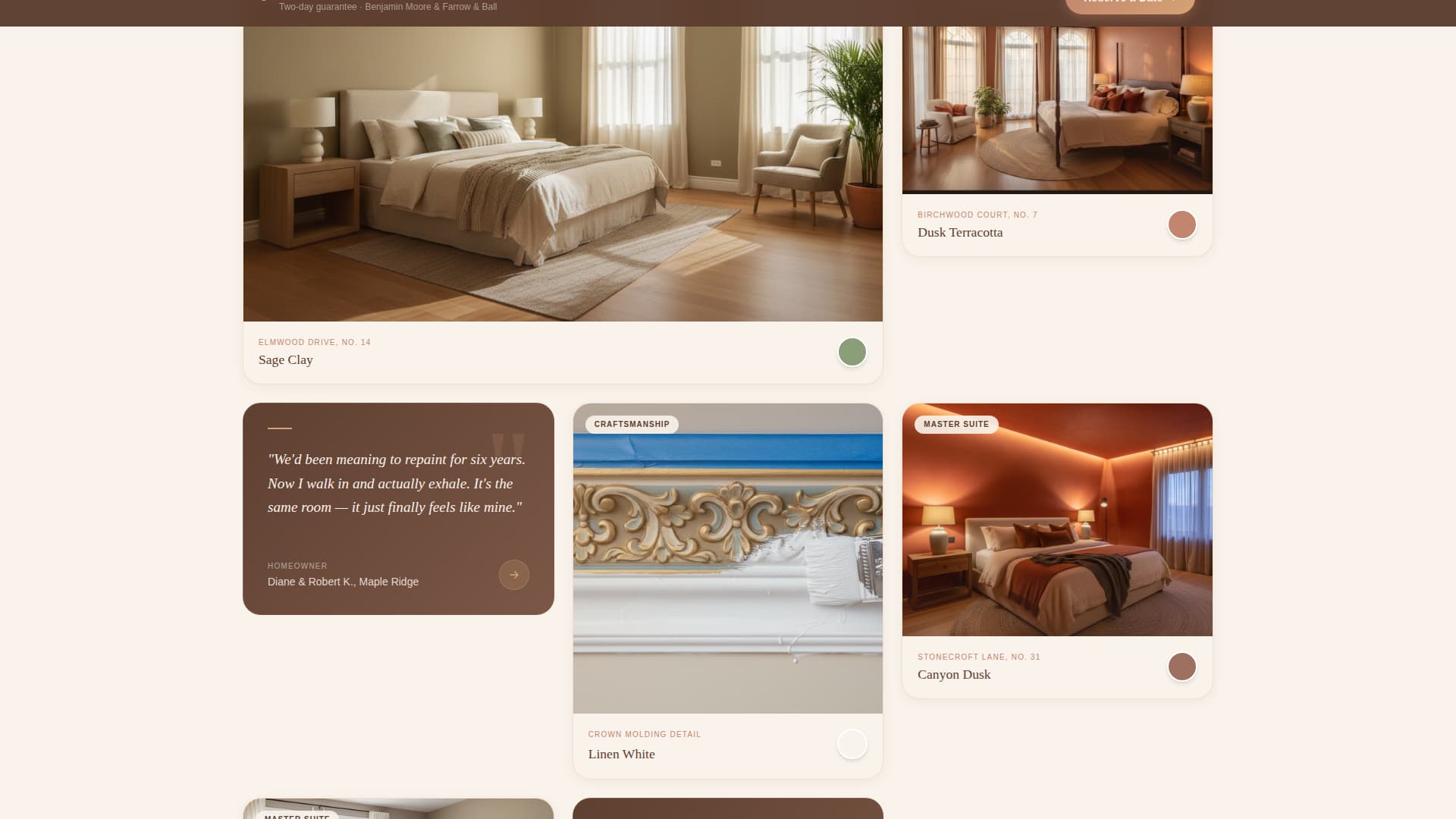 Mesa - Serene Bedroom Landing Page Template