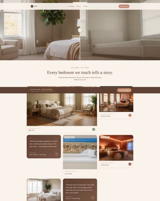 Mesa - Serene Bedroom Landing Page Template