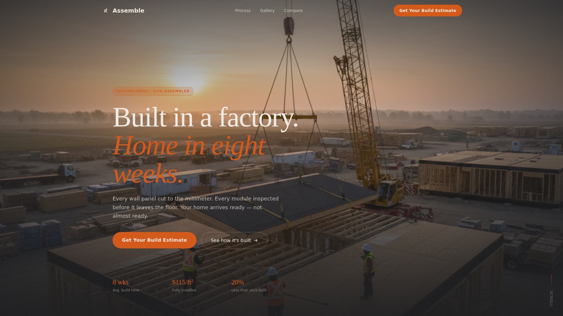 Specialty Construction Professional Website Template