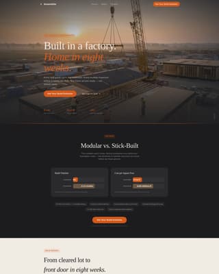 Specialty Construction Professional Website Template