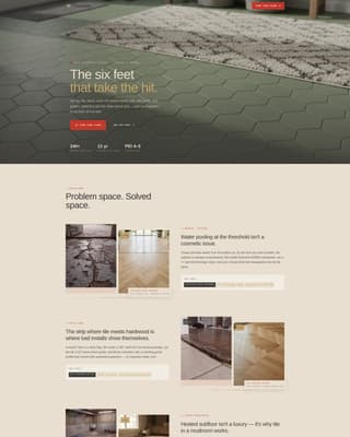 Threshold - Precision Flooring Landing Page Template