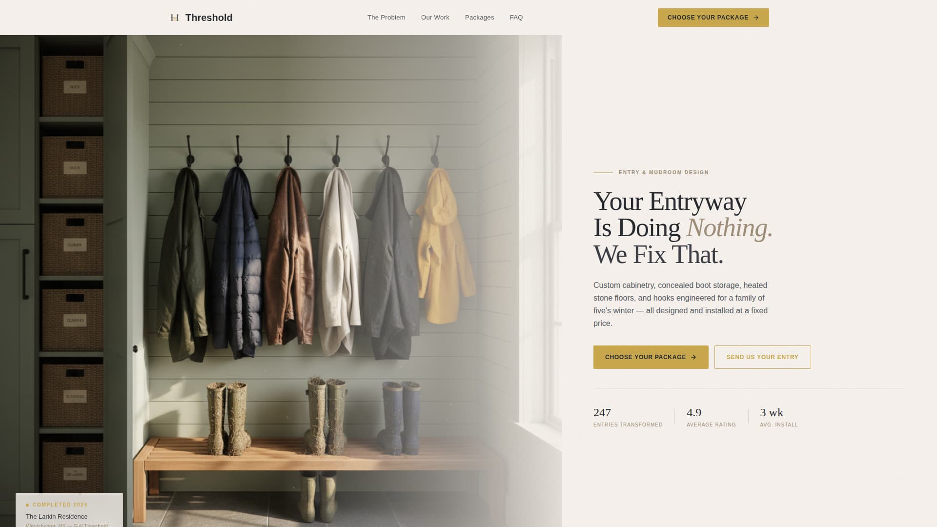 Portal — Refined Foyer Organization Landing Page Template