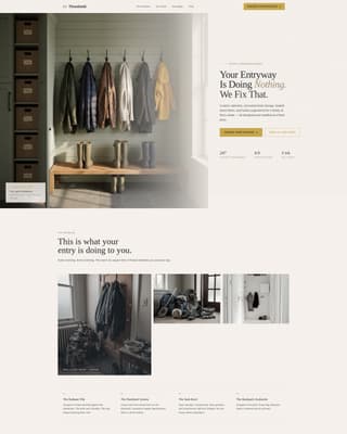 Portal — Refined Foyer Organization Landing Page Template
