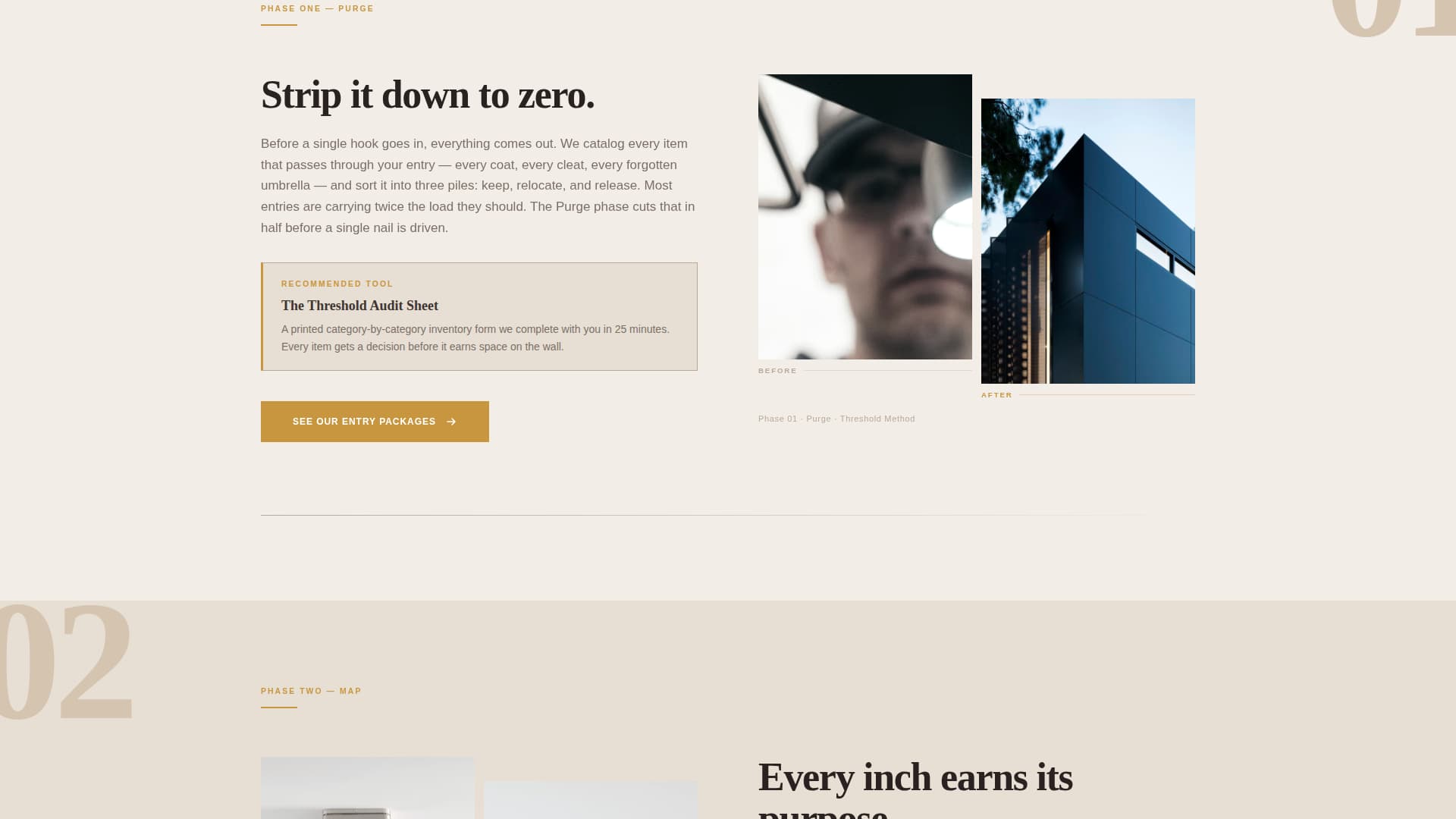 Mudroom & Entry Renovation Pricing Website Template