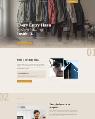 Mudroom & Entry Renovation Pricing Website Template