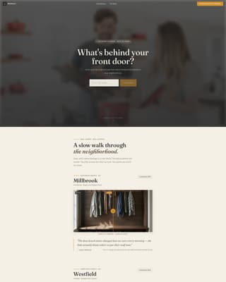 Mudroom - Rugged Entryway Landing Page Template