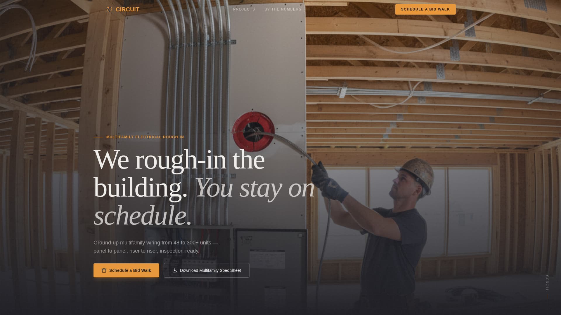 Multi-Family Apartment Construction Booking Website Template