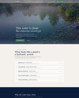 Pool & Spa Booking Website Template