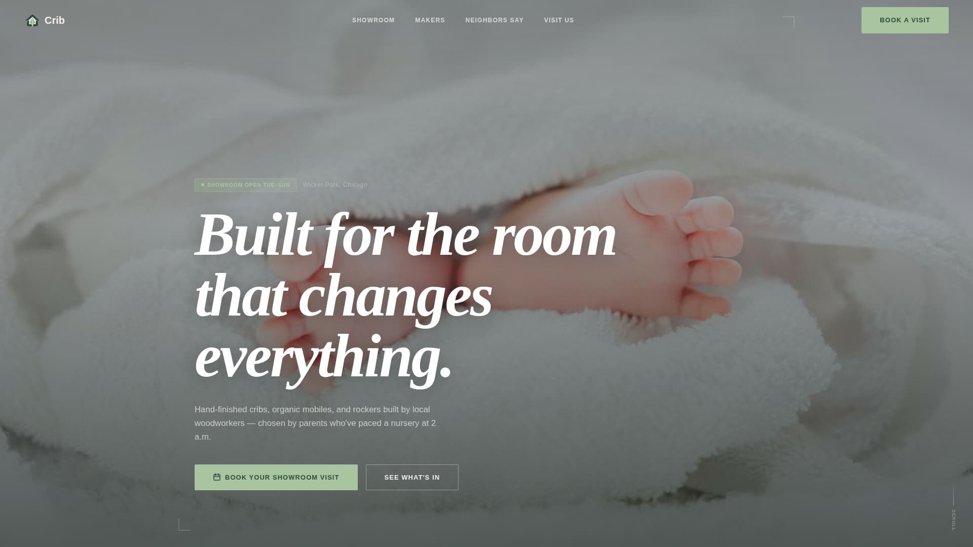 Nursery Renovation Specialist Booking Website Template