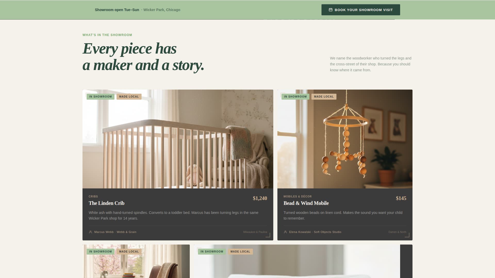 Nursery Renovation Specialist Booking Website Template