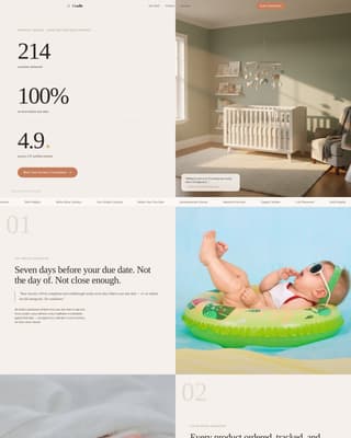 Nursery Renovation Booking Website Template