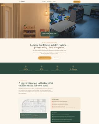Nursery Renovation Advanced Booking Website Template
