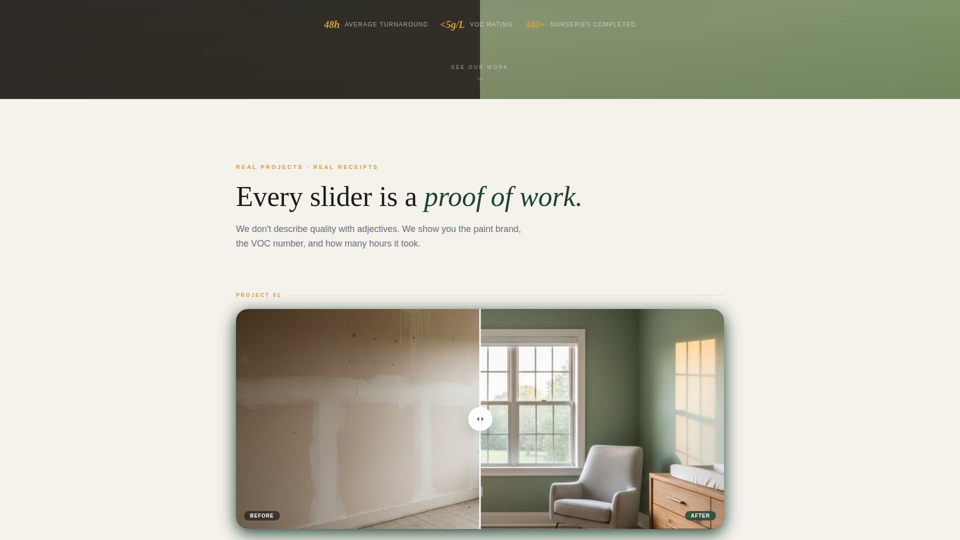 Nursery Renovation Advanced Professional Website Template