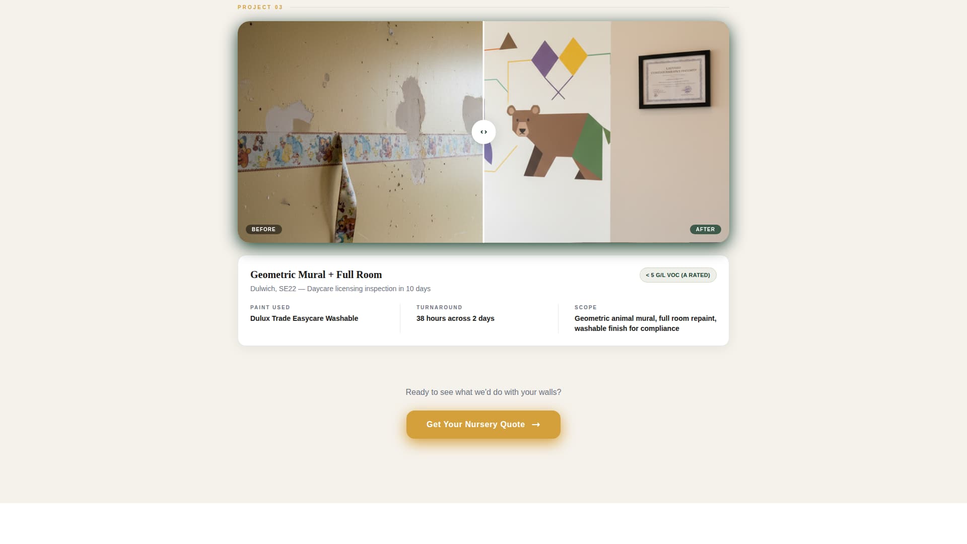 Nursery Renovation Advanced Professional Website Template