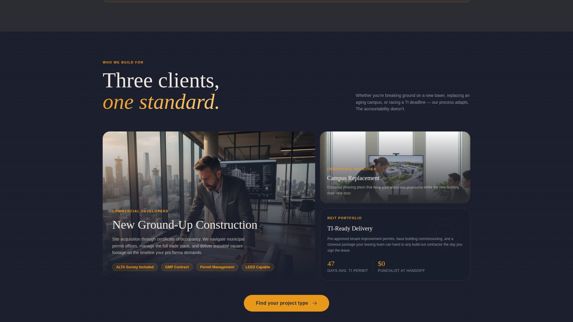 Commercial Construction Professional Website Template