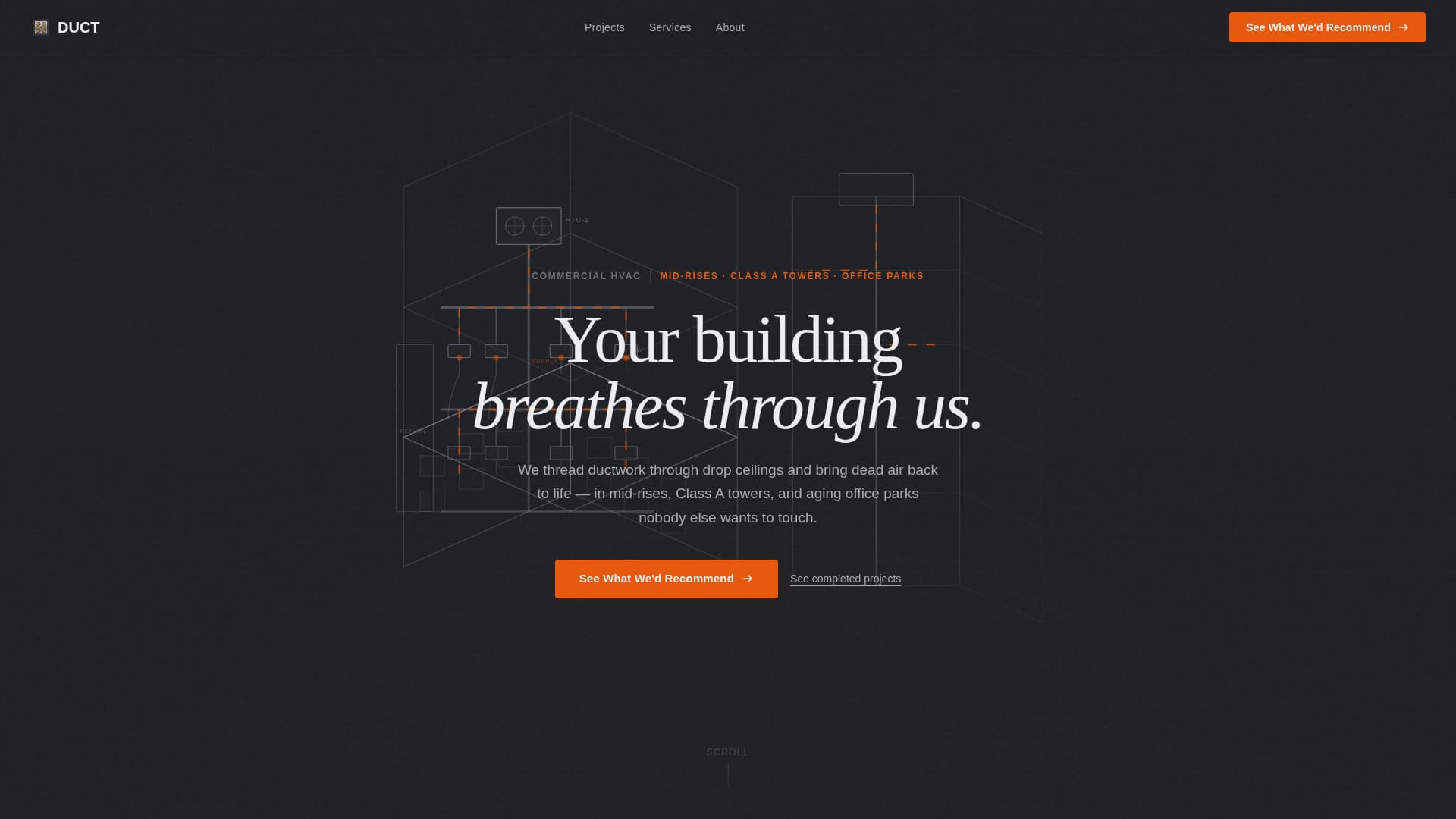 Duct - Industrial HVAC Landing Page Template